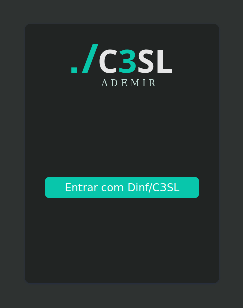 Tela de Login DINF/C3SL